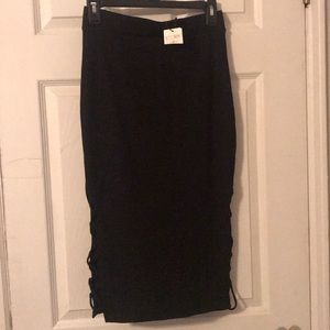 H&M high waisted black skirt